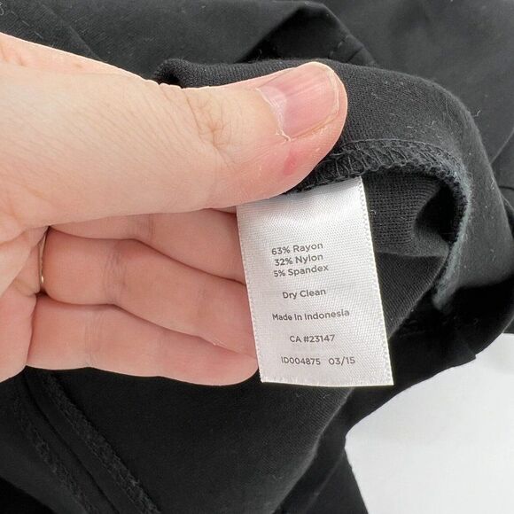 Talbots Women’s Black Sleeveless A-Line Sheath Dress Sz 10 MIDI - Picture 6 of 7